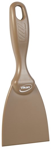 Vikan – Hygiene handschraper – Recht – 75mm – Bruin