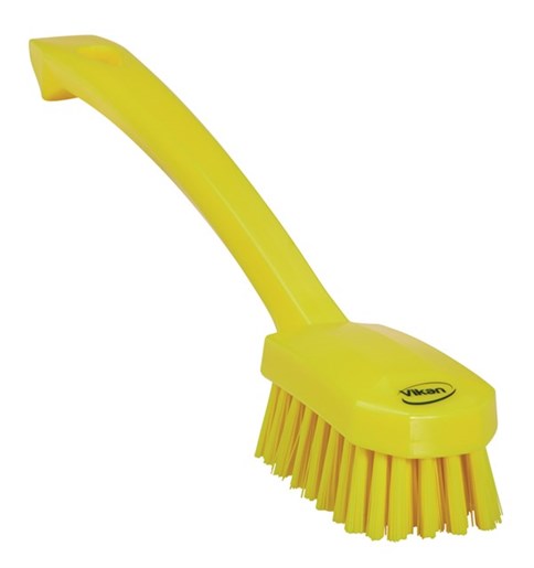 Vikan – Hygiene – Afwasborstel – Universele – Medium vezels – Geel