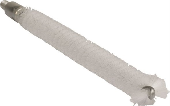 Vikan – Hygiene – Pijpenborstel – Voor flexibele kabel – Medium vezels – Wit – 12mm