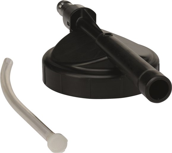 Vikan – Hygiene schuiminjector – Met aanzuigslang – Met 1/2" nippel Voor pistool – Zwart