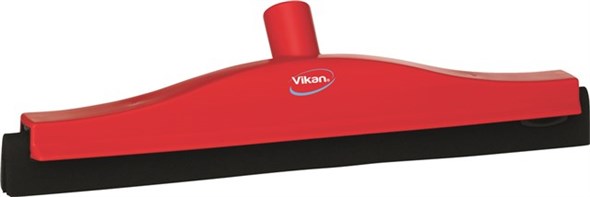 Vikan – Hygiene klassieke vloertrekker – Met vaste nek – Zwarte cassette – 400mm – Rood