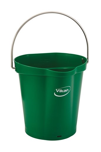 Vikan – Hygiene emmer – Met Schenktuit – Maatverdeling – Groen – 6L