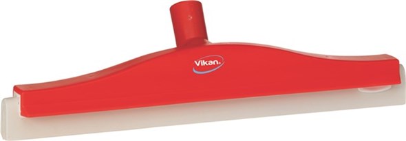 Vikan – Hygiene klassieke vloertrekker – Met vaste nek – Witte cassette – 400mm – Rood