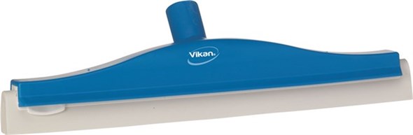 Vikan – Hygiene klassieke vloertrekker – Met vaste nek – Witte cassette – 400mm – Blauw