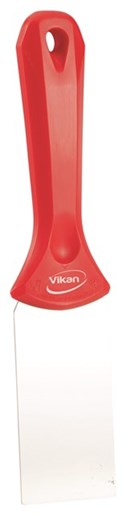 Vikan – Hygiene – Handschraper – Met RVS blad – Rood – Smal