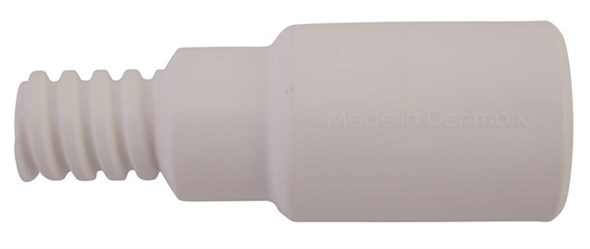Vikan – Hygiene – Steeladapter – Met Amerikaans buitendraad – Polypropyleen – Wit