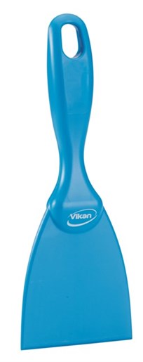 Vikan – Hygiene – Handschraper – Recht – Polypropyleen – Blauw – 75mm
