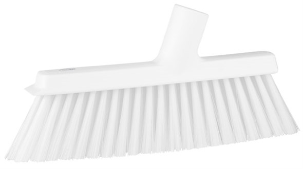 Vikan – Hygiene – Veger – Voor stofblik – Met lange steel – Polypropyleen – Wit – Medium