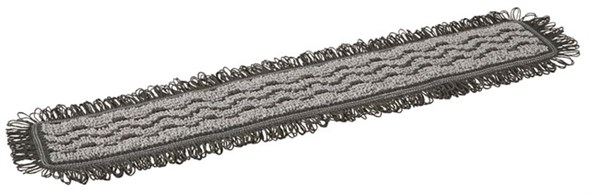 Vikan – Microfibre Damp42 – Microvezel vlakmop – Klittenband – 600mm – Donkergrijs