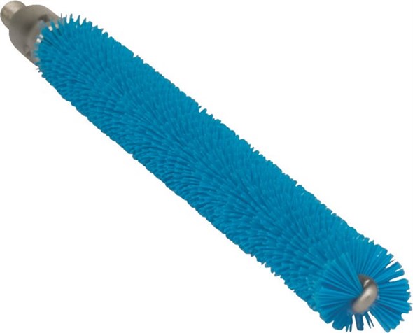 Vikan – Hygiene – Pijpenborstel – Voor flexibele kabel – Medium vezels – Blauw – 12mm