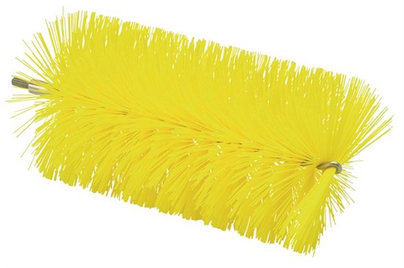 Vikan – Hygiene – Pijpenborstel – Voor flexibele kabel – Medium vezels – Geel – 90mm