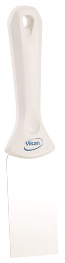 Vikan – Hygiene – Handschraper – Met RVS blad – Wit – Smal