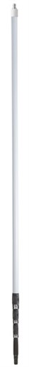Vikan – Hygiene glasfiber telescoopsteel – Met 1/2" nippel – Voor waterAFVOER – 1880-6000mm – Ø34mm – Grijs