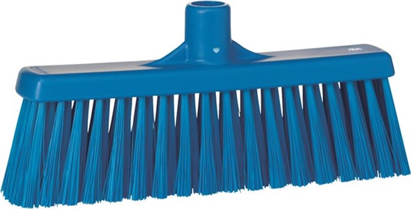 Vikan – Hygiene – Veger – Met rechte nek – Medium vezels – Blauw