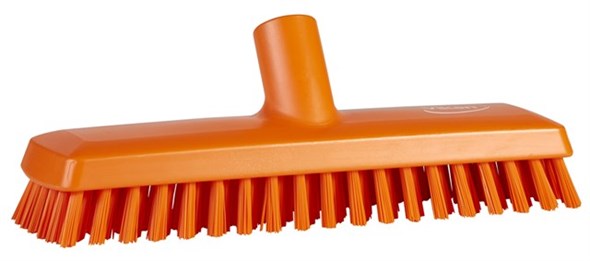 Vikan – Hygiene luiwagen – Met waterdoorvoer – Extra hard – 270mm – Oranje