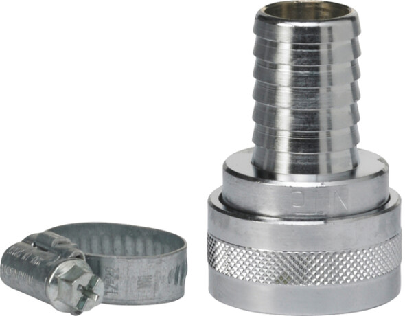 Vikan – Hygiene – 3/4 snelkoppeling – Met 3/4 slangpilaar – Chroom – Zilver