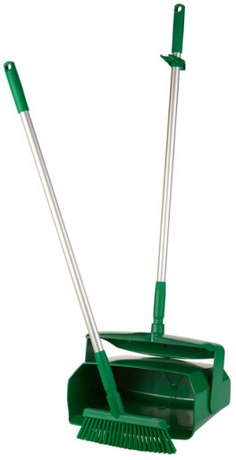 Vikan – Hygiene – Blikset – Met medium veger – Aluminium steel – Polypropyleen – Groen