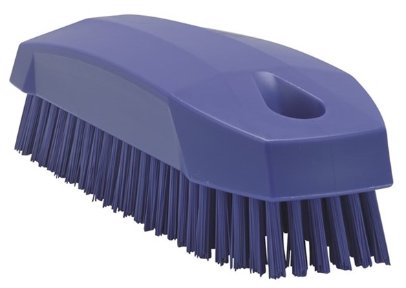 Vikan – Hygiene nagelborstel – Harde vezels – 130mm – Paars