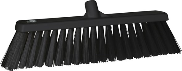 Vikan – Hygiene bezem – Extra Harde vezels – Zwart – 53cm