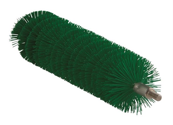 Vikan – Hygiene – Pijpenborstel – Voor flexibele kabel – Medium vezels – Groen – 40mm