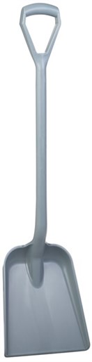 Vikan – Hygiene schep – Rechte steel 1040mm – Standaard blad 327x271mm – Grijs