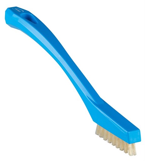 Vikan – Hygiene – Precisieborstel – Extra harde hittebestendige vezels – Blauw