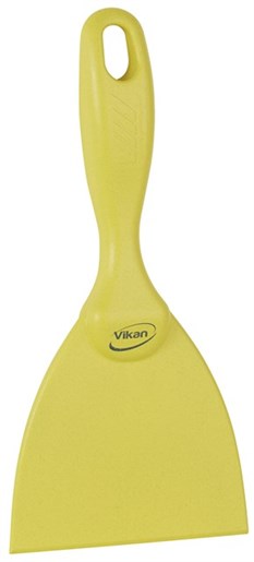 Vikan – Hygiene – Handschraper – Metal&x-ray detecteerbaar – Recht – Polypropyleen – Geel – 102mm