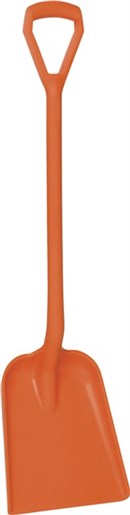 Vikan – Hygiene – Schep – Rechte steel – Standaard blad – Polypropyleen – Oranje