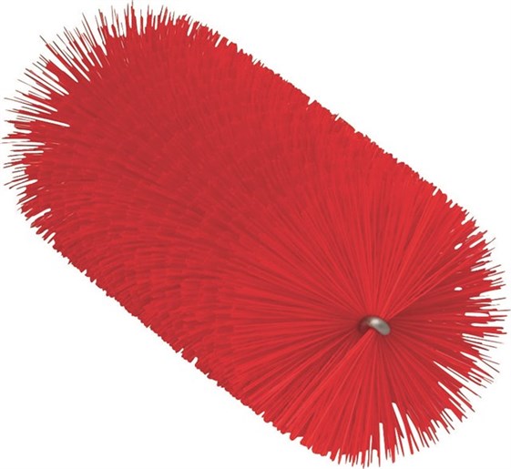Vikan – Hygiene – Pijpenborstel – Voor flexibele kabel – Medium vezels – Rood – 60mm
