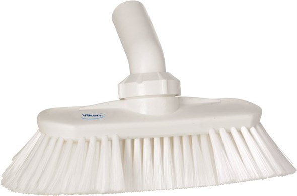 Vikan – Hygiene wandborstel – Met waterdoorvoer – Verstelbaar – Zacht – 240mm – Wit
