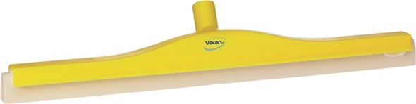 Vikan – Hygiene klassieke vloertrekker – Met vaste nek – Witte cassette – 600mm – Geel