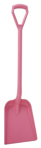 Vikan – Hygiene – Schep – Rechte steel – Standaard blad – Polypropyleen – Roze