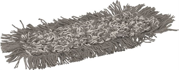 Vikan – Microfibre Damp42 – Microvezel vlakmop – Klittenband – 250mm – Grijs