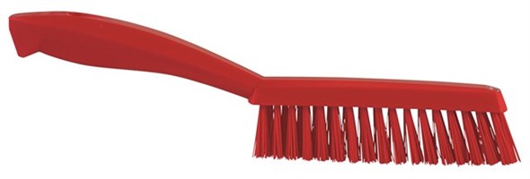 Vikan - Hygiene - Smalle handborstel - Extra harde vezels - Rood - Afbeelding 3