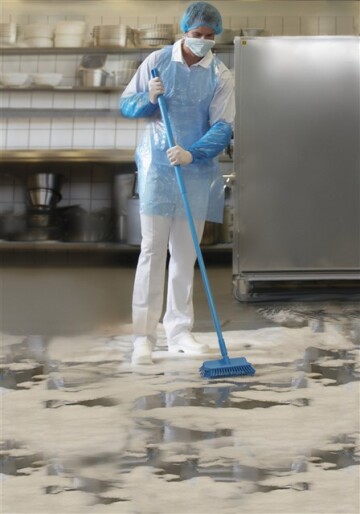 Vikan - Hygiene hoekschrobber - Medium - 265mm - Blauw - Afbeelding 7