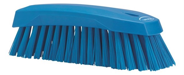 Vikan - Hygiene - Grote werkborstel - Harde vezels - Blauw - Afbeelding 4