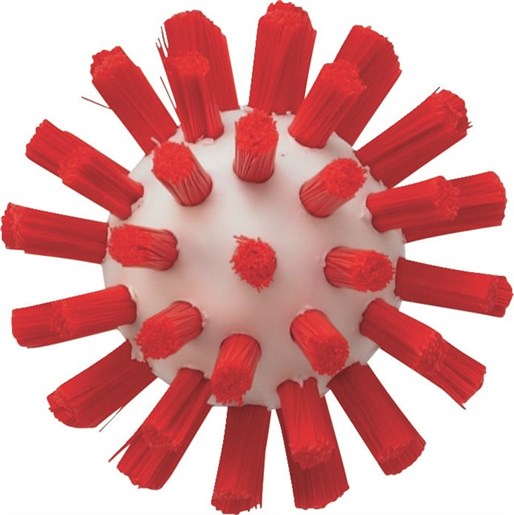 Vikan - Hygiene pijpenborstel - Harde vezels - Steelmodel - 140mm - Ø50mm - Rood - Afbeelding 4