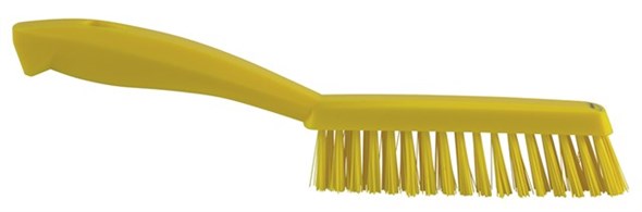 Vikan - Hygiene - Smalle handborstel - Extra harde vezels - Geel - Afbeelding 4