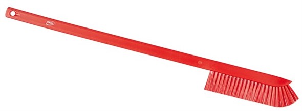Vikan - Hygiene - Precisieborstel - Lange steel - Medium vezels - Rood - Afbeelding 3