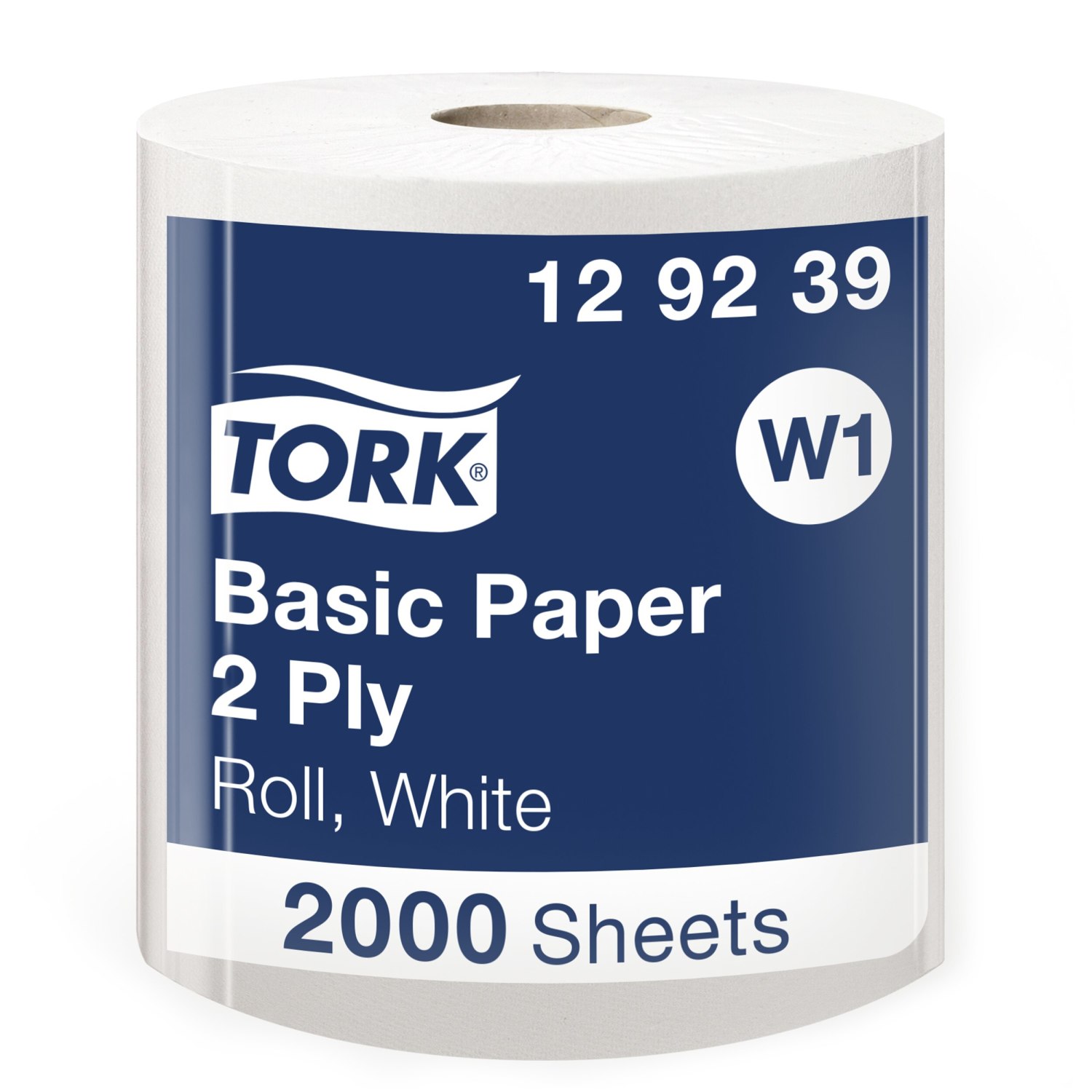 Tork Basic Rol – Poetspapier – 2-laags – 2.000vel – Wit