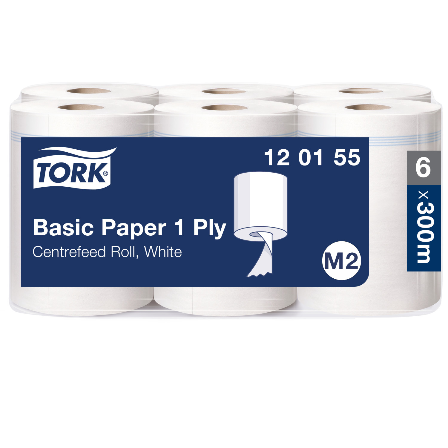 Tork Basic – Centerfeed – Poetspapier – Universal – 1-laags -Wit