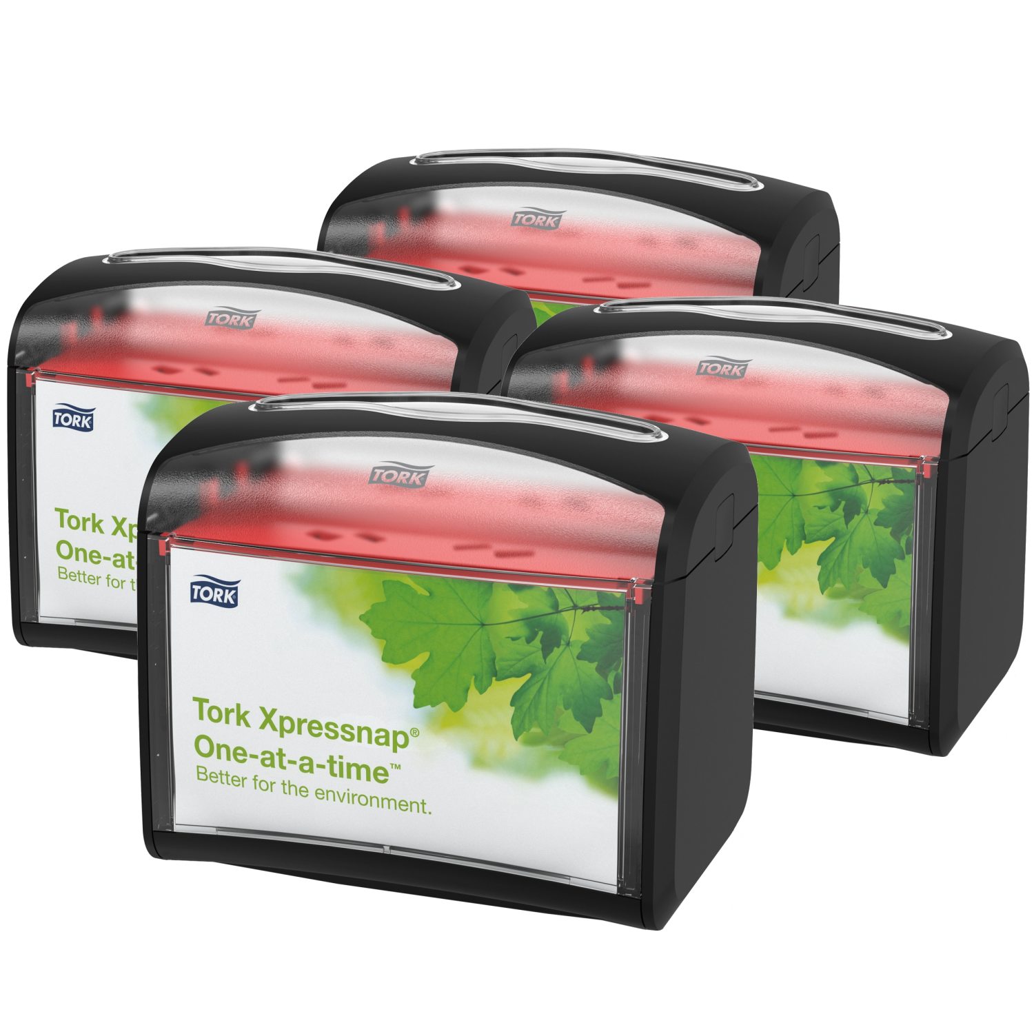 Tork Xpressnap – Tabletop servetdispenser – Zwart – Kunststof – Signature Line