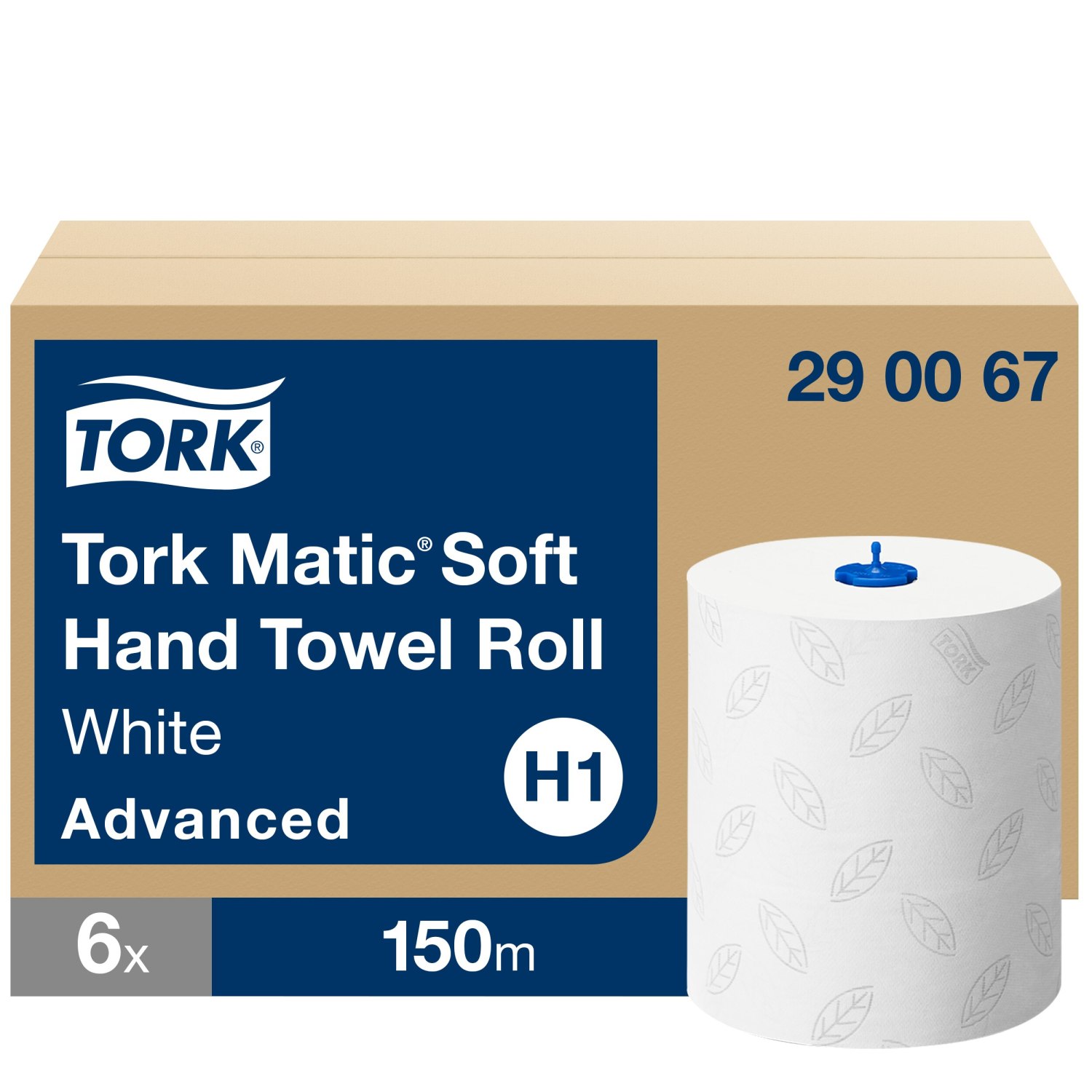 Tork Matic – Handdoekrol – Advanced – 2-laags – Wit – Zacht