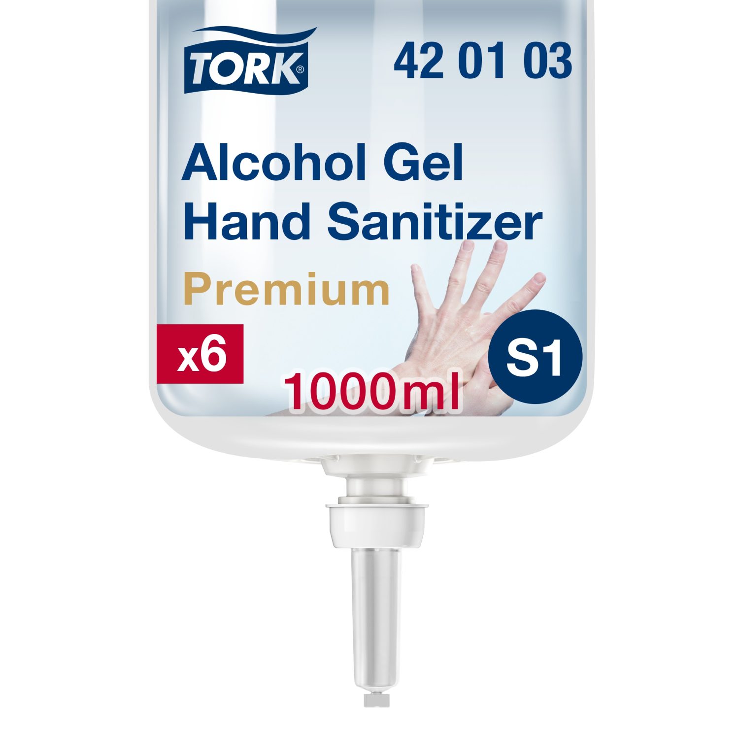 Tork Alcohol Gel voor Handdesinfectie – 1ltr – Transparant
