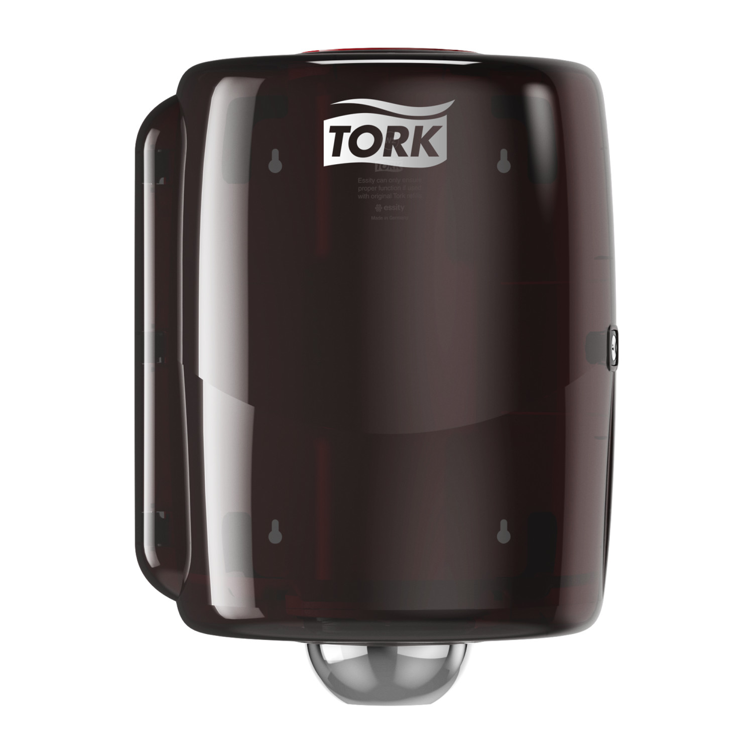 Tork Combi Rol – Dispenser Poetspapier – Metaal/Kunststof – Performance-Line – Zwart/rood