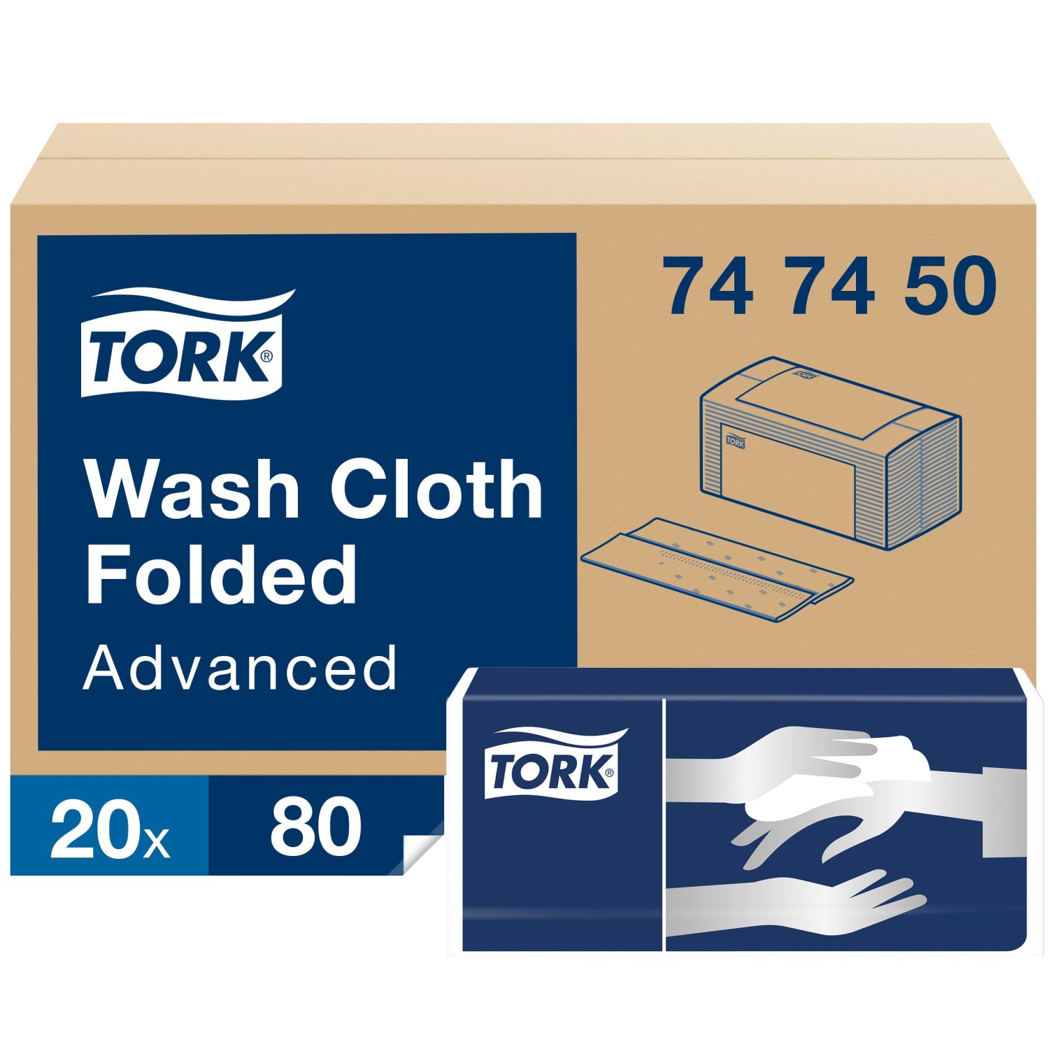 Tork Wasdoek – Advanced – 6-laags – Gevouwen – Sterk – Wit