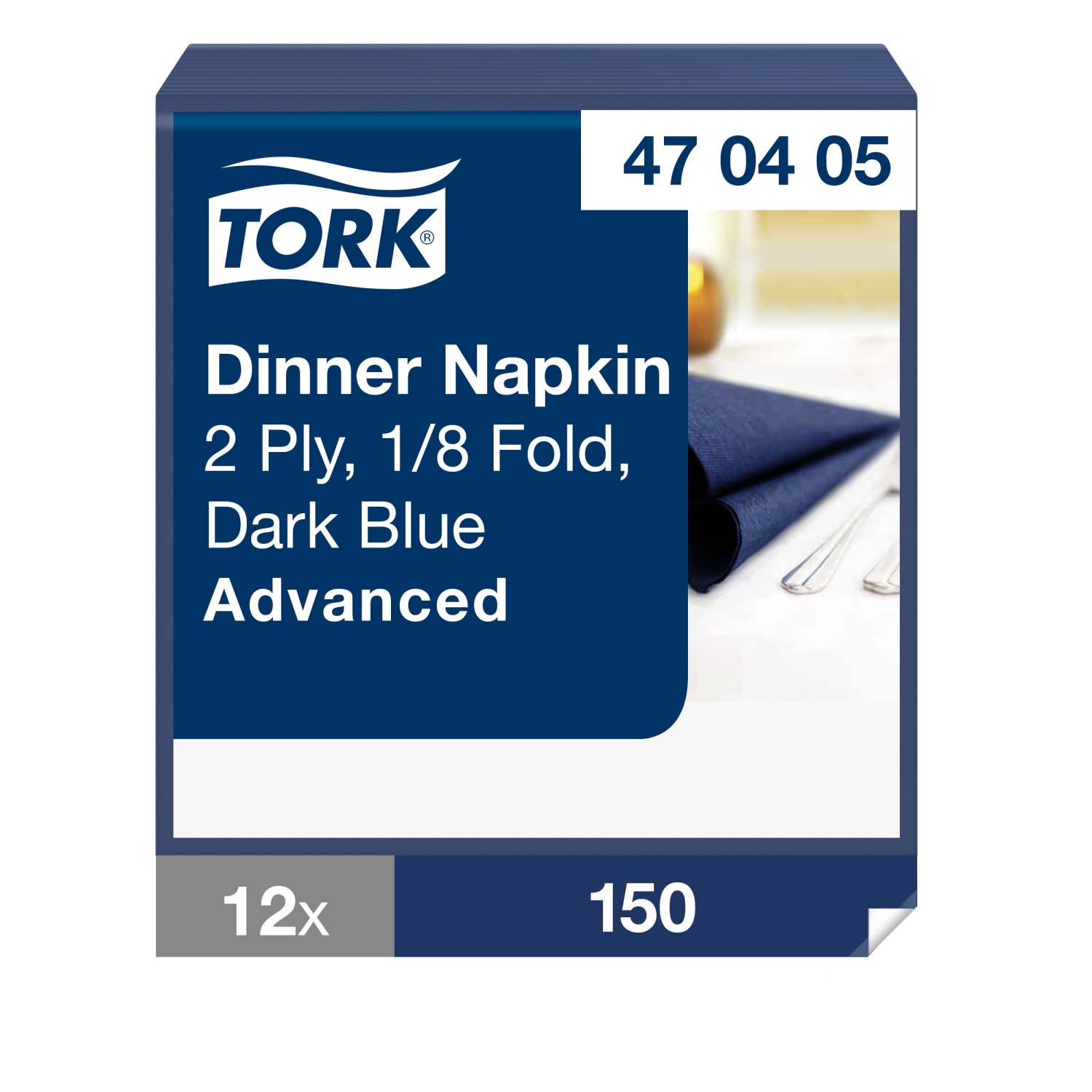 Tork Dinnerservet – Advanced – 2-laags – Donkerblauw