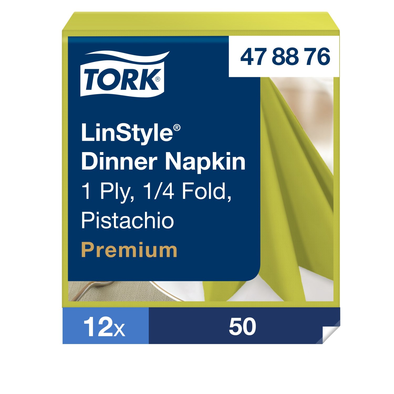 Tork LinStyle – Dinnerservet – Premium – 1-laags – Pistache