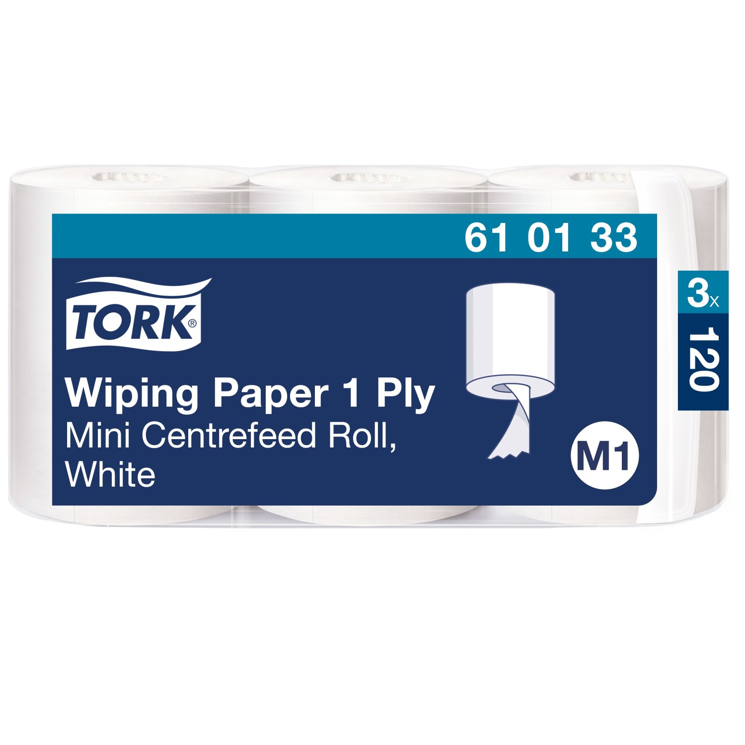 Tork Wiping Poetspapier – 1-laags – Wit