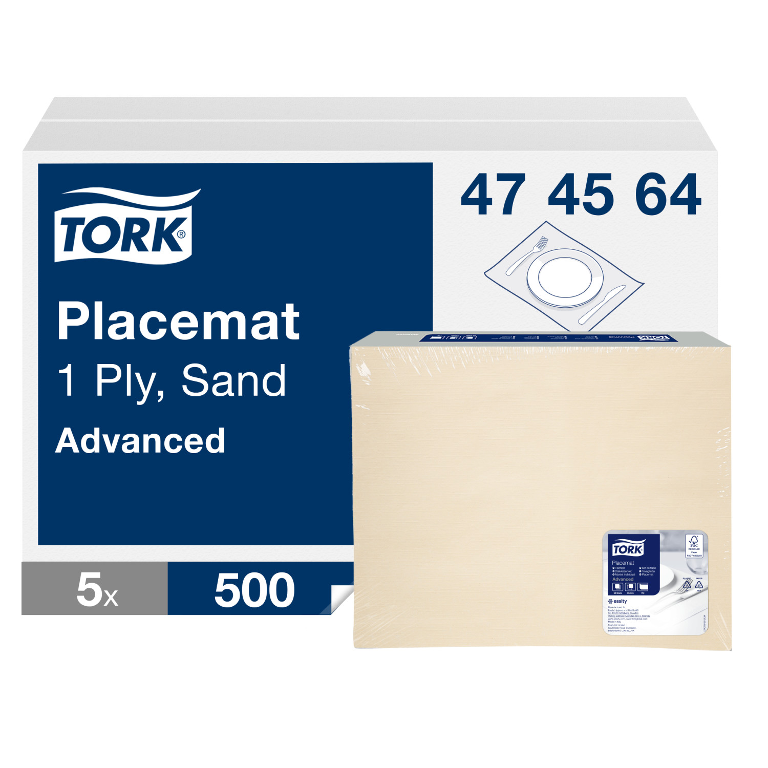 Tork Placemat – Zand – Advanced – 1-laags